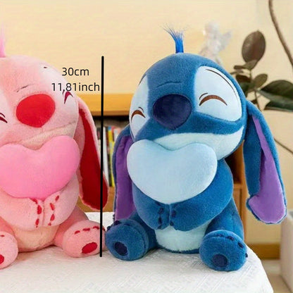 Disney Stitch Love Plush տիկնիկ, Ծննդյան տոների նվեր տիկնիկ, երեկույթի զարդարանք տիկնիկ, Նոր տարվա նվեր, տունդարձի նվեր ընկերուհիների և երեխաների համար, Սուրբ Ծննդյան նվեր