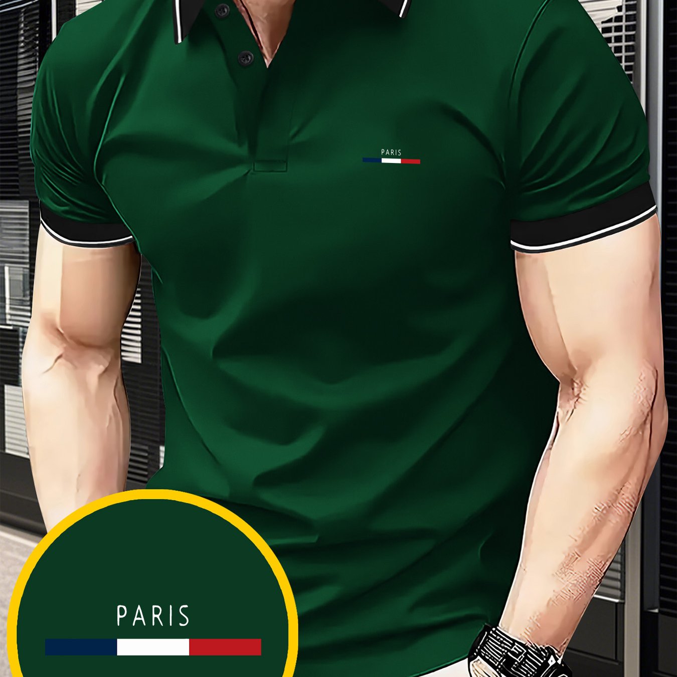 Summer Business Casual Outdoor Short Sleeve Trendy Men's Golf Shirt, Loose Fit Printed Top for Couples and Unisex Wearers - ayq