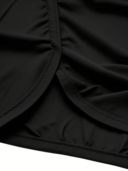 Men's Casual Quick-Dry Beach Shorts with Elastic Waistband