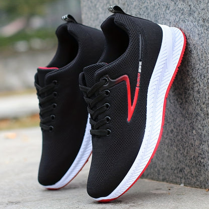 Men's Lace-up Sneakers - Athletic Shoes - Lightweight And Breathable - Running Basketball Workout Gym