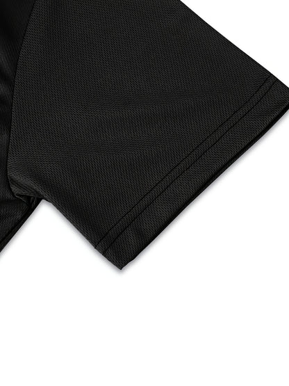 Brand New Short-Sleeve Polo with a Half Zipper, Quick-Drying And Breathable, a Stylish Casual Top - ayq