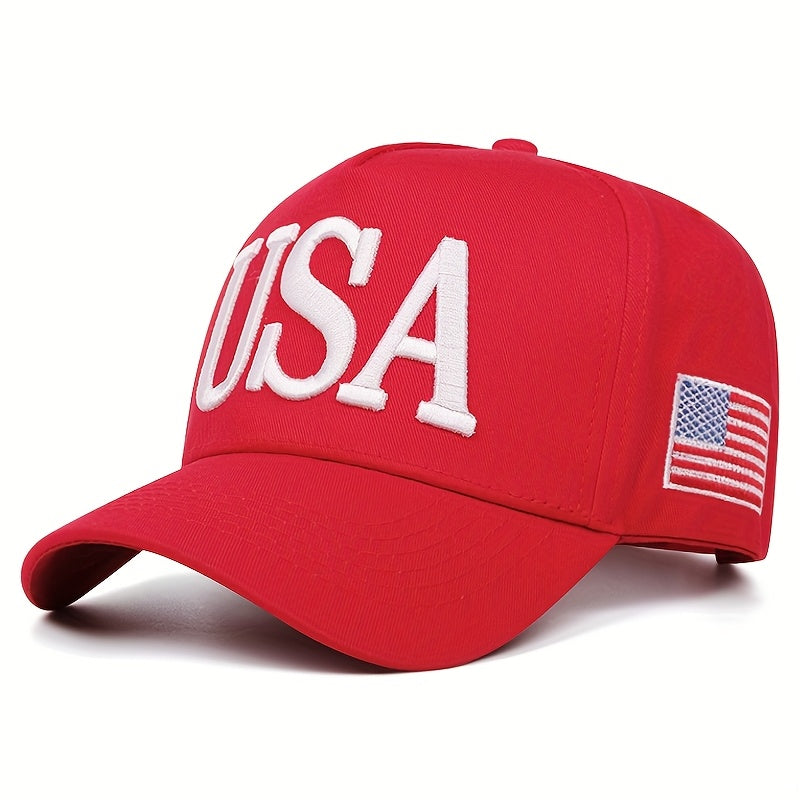 USA Flag Embroidered Casual Baseball Cap for Men & Women