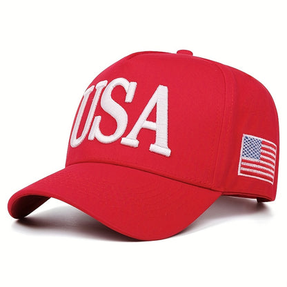 USA Flag Embroidered Casual Baseball Cap for Men & Women