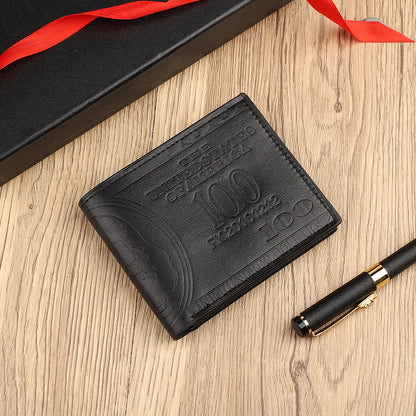 Latest Upgraded Men's Faux Leather Wallet, Vintage Style Men's Wallet, Multi-Card Slot Design - Stylish and Portable, Key and Coin Purse, Credit Card Holder, ID Holder, Elegant for Daily Use, Durable Denim Lining | Unique Wal - ayq