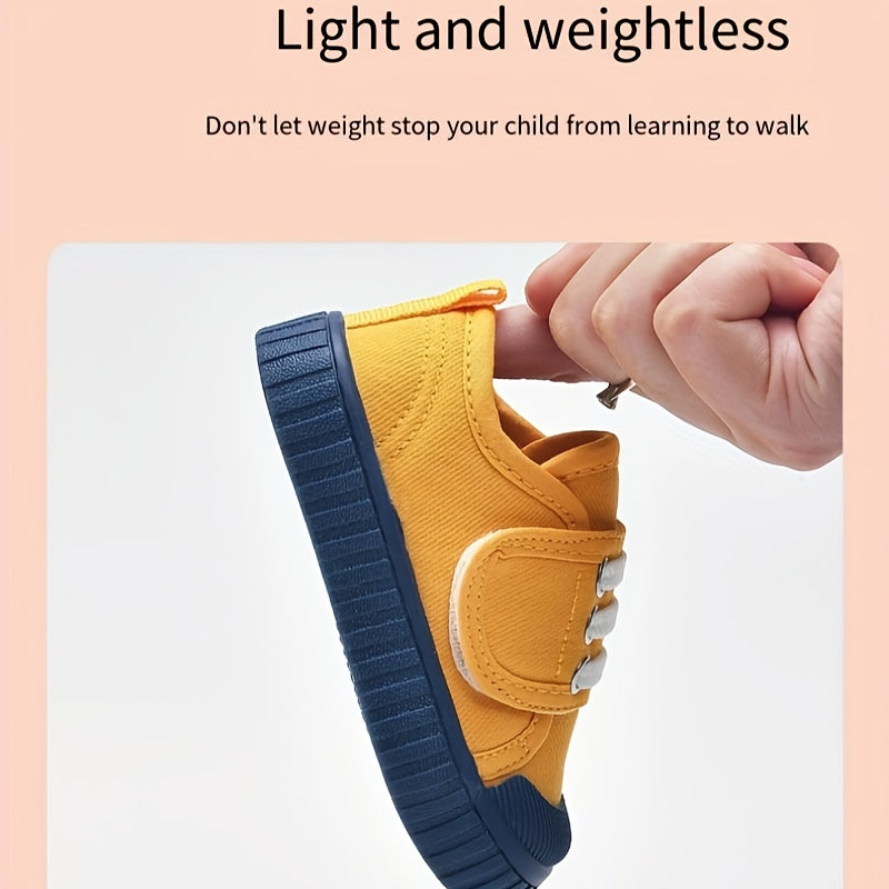 Lightweight Canvas Toddler Shoes - Suitable for 1-2 Years Old Girls, 12-24 Months Children's Shoes, Comfortable Walking Shoes - Suitable for Spring and Autumn - Suitable for Indoor and Outdoor! Christmas, Halloween, Thanksgiv