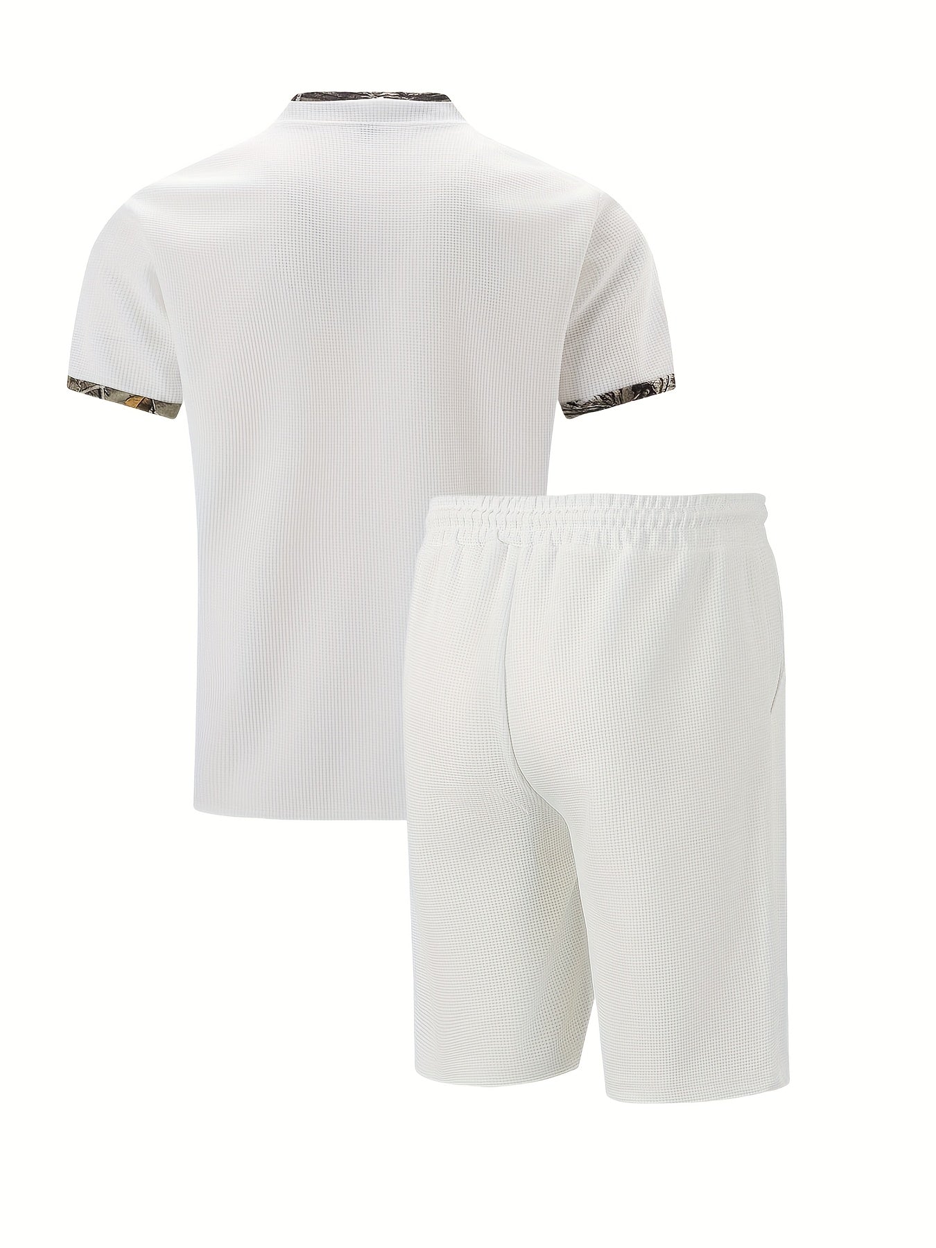 Men's Casual Summer Suit Set - Short Sleeve Shirt & Shorts