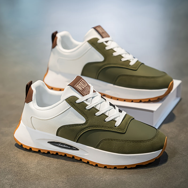 [sneakers] Men'S Running Shoes - Breathable, Non-Slip Casual Skate Shoes with Lace-Up Design, Comfortable And Durable