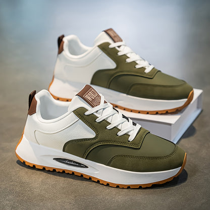 [sneakers] Men'S Running Shoes - Breathable, Non-Slip Casual Skate Shoes with Lace-Up Design, Comfortable And Durable