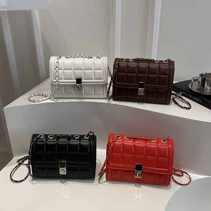 Պրեմիում դասի Rhombus Niche կանացի նորաձև շղթայով բազմակողմանի ուսագոտիով պայուսակ