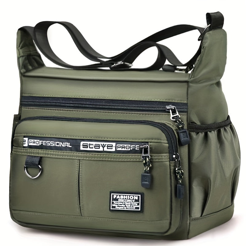 New Men's bag Casual crossbody bag Shoulder bag Business Travel bag Men [Strap style random, random alphabet]