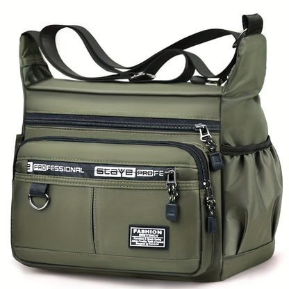 New Men's bag Casual crossbody bag Shoulder bag Business Travel bag Men [Strap style random, random alphabet]
