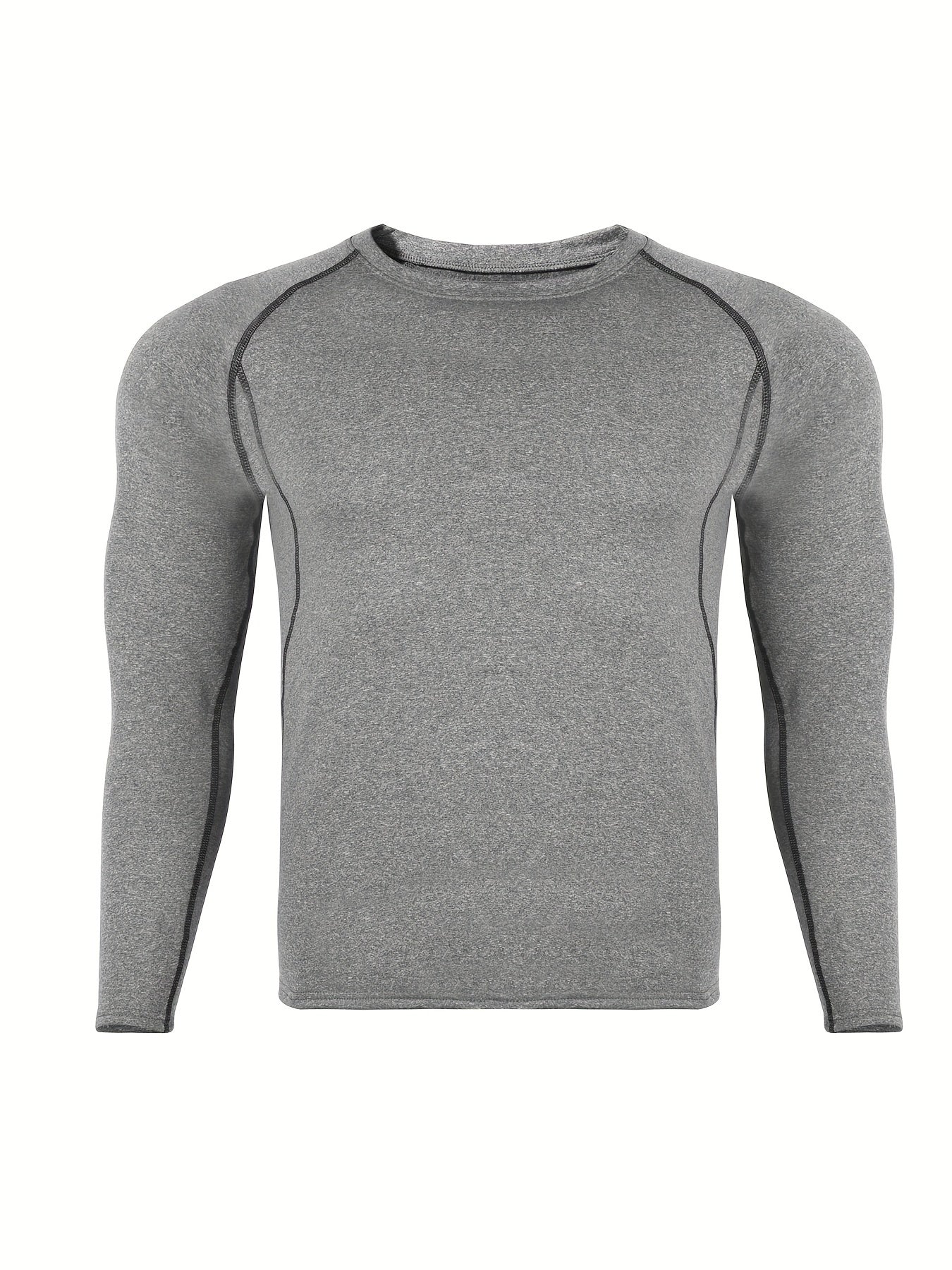 [Formfitting Shirt] Elite Athletic երկարաթև կոմպրեսիոն վերնաշապիկ - բարձր ձգվող, շնչող պոլիեսթեր և սպանդեքս խառնուրդ, պարանոցի պարանոց, անտեսանելի - իդեալական մկանային խմբերի պաշտպանության համար, մեքենայով լվացվող - կապույտ, մարզասրահի հագուստ