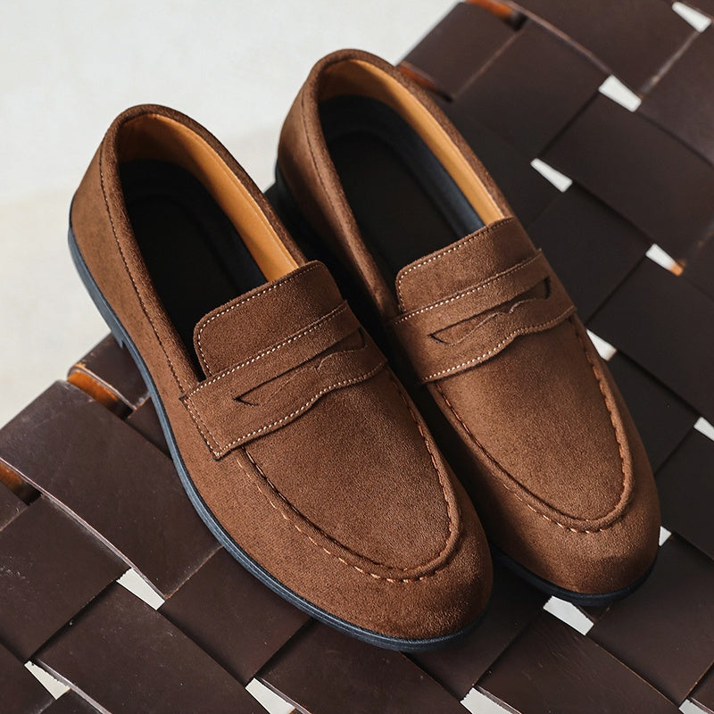 Men's British-Style Slip-On Loafers for Casual & Business