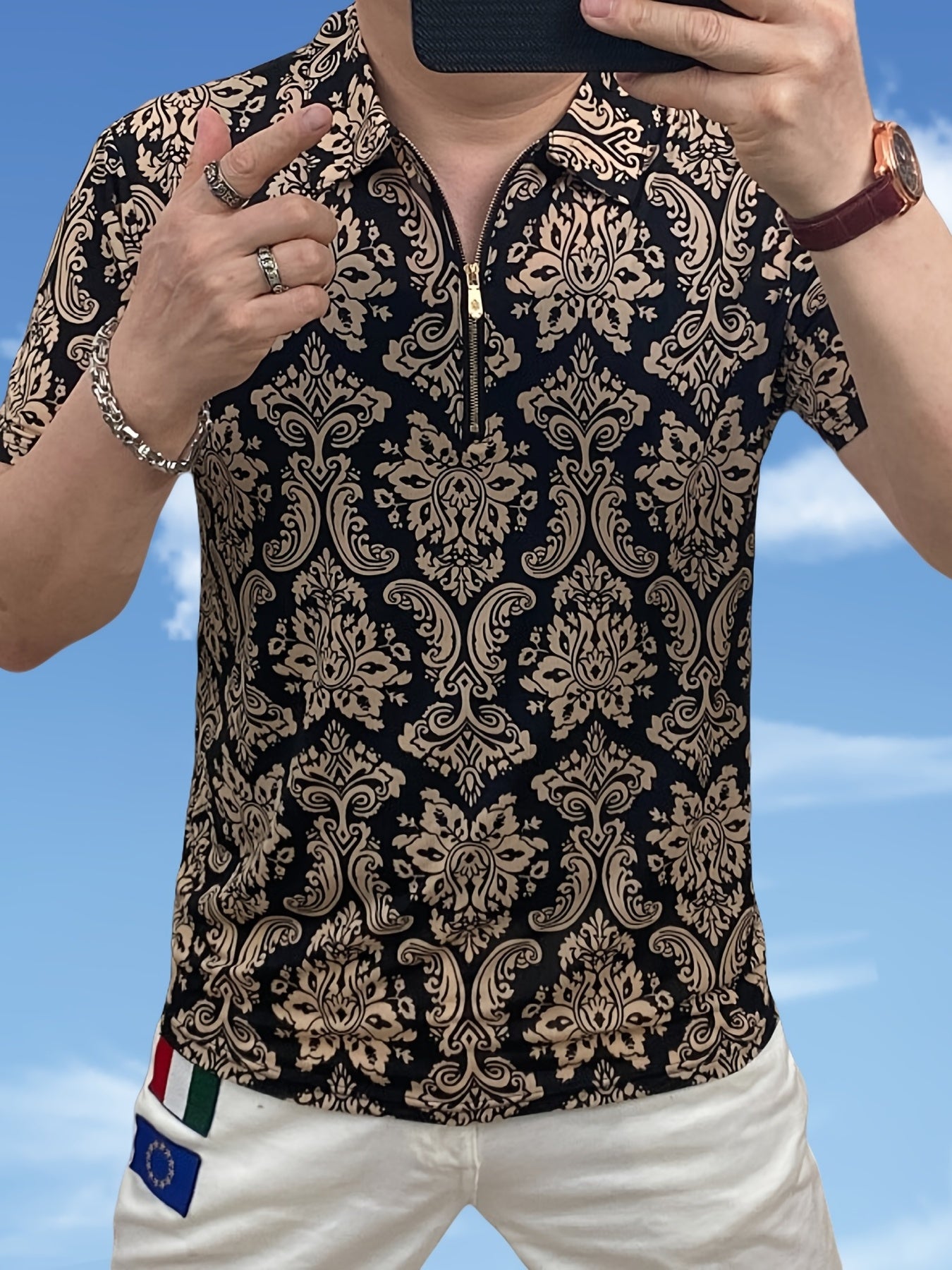 Men's Short Sleeve Shirt, Short Sleeve T-Shirt, Men's Summer Top, Men's Clothing - ayq