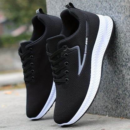 Men's Lace-up Sneakers - Athletic Shoes - Lightweight And Breathable - Running Basketball Workout Gym