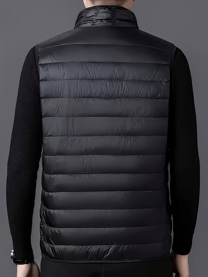 Men's Lightweight Slim Padded Vest for Spring and Fall