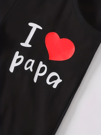 2 հատ Baby Boy's Casual Fashion Outfit Hooded KING Print երկարաթև մարզաշապիկ + շալվար բացօթյա հավաքածու