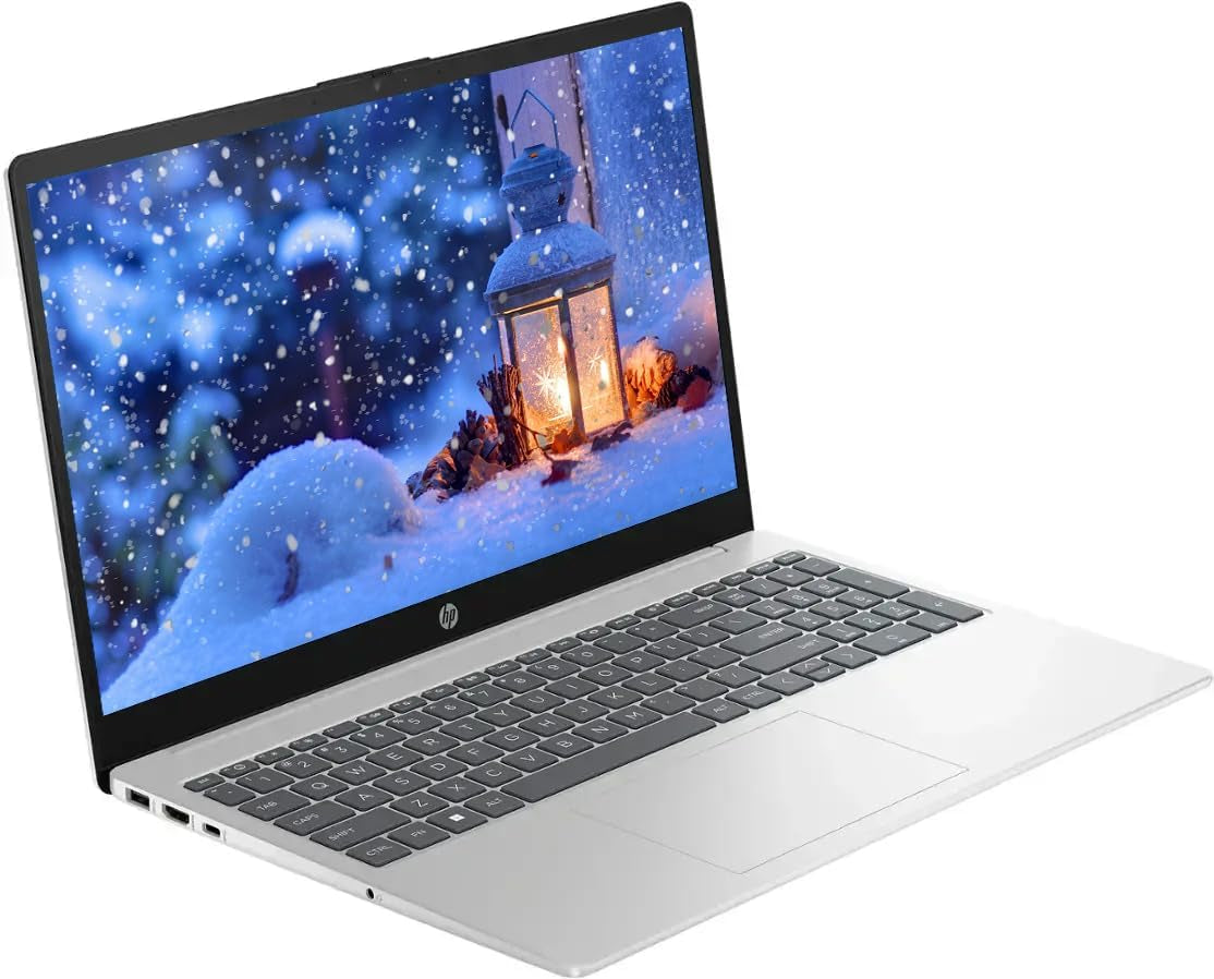 HP 15.6" Touchscreen Business & Student Laptop Computer, 64GB RAM 2TB SSD, 10-Cores Intel Core I5, Windows 11 Pro Laptop with Microsoft Office Lifetime Suite, PLUSERA Earphones, Silver