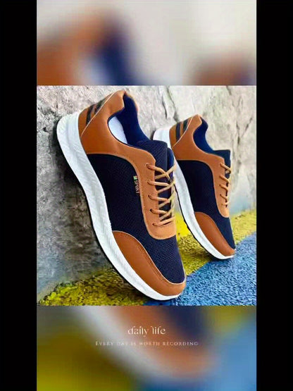 Men'S Mesh Shoes, Trendy And Versatile Footwear, Fashionable Sports And Casual Shoes, Slip-Resistant And Durable Men'S Sneakers - ayq