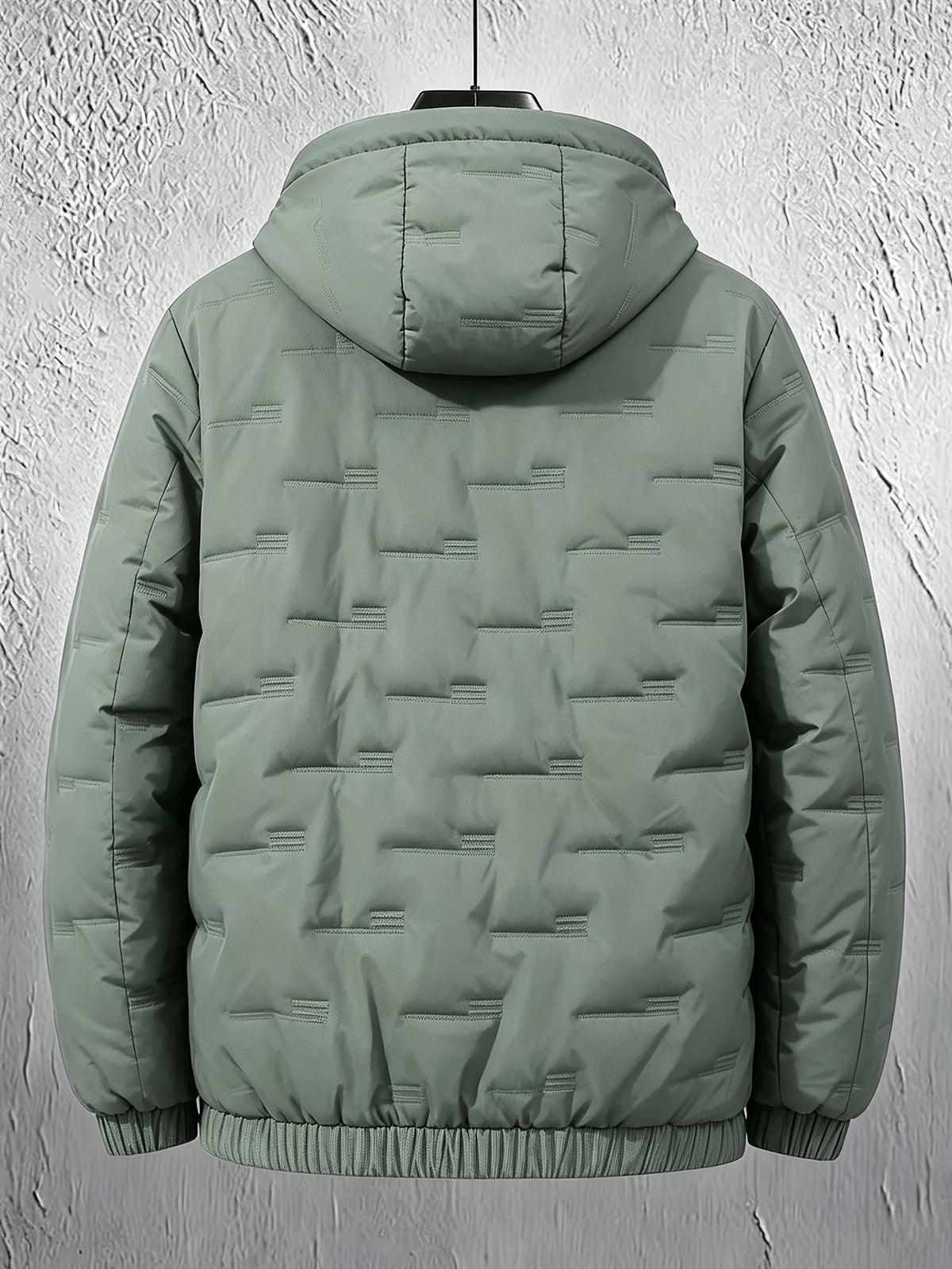Men's Casual Hooded Zipper Jacket, Thickened Fall/Winter Coat