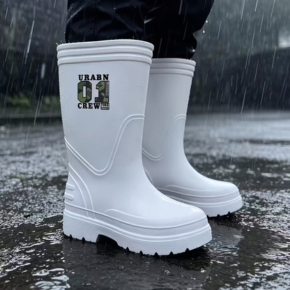 Unisex High-top EVA Foam Rain Boots - Lightweight, Anti-slip, Oil-resi