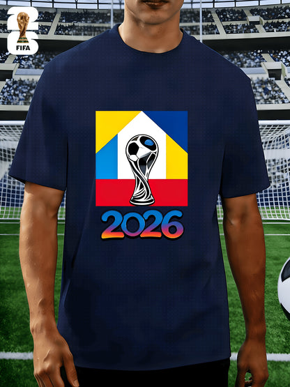 Men's FIFA 2026 Casual Crew Neck T-Shirt for Training & Running