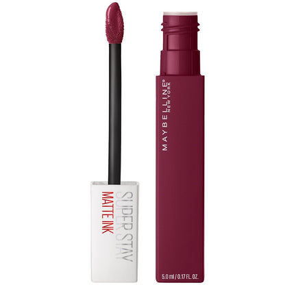 Maybelline Super Stay Matte Ink Liquid Lipstick Makeup, Long Lasting High Impact Color, up to 16H Wear, Exhilarator, Ruby Red, 1 Count, Packaging May Vary
