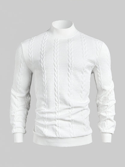 Տղամարդու գարնանային և աշնանային բարձր օձիքով միագույն, հեշտ ամրացվող, կողային կտորից վերնաշապիկ, պատրաստված հարմարավետ և մաշկի համար անվտանգ նյութից, կատարյալ է ինչպես առօրյա զբոսանքների, այնպես էլ աշնանային և ձմեռային սեզոնների ամենօրյա կրելու համար։