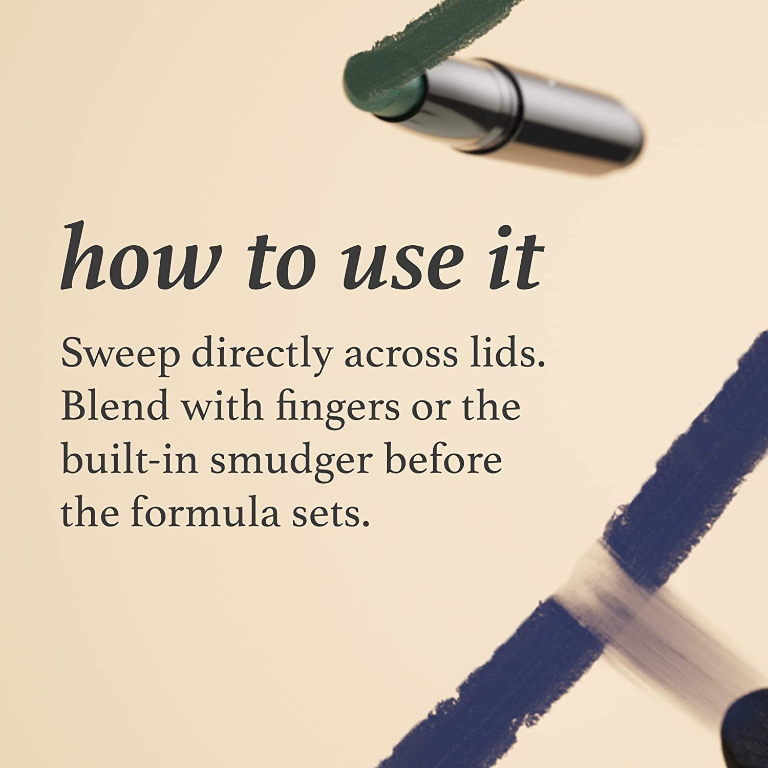 Julep Eyeshadow 101 Crème-To-Powder Waterproof Shadow Stick – Champagne Shimmer – Long-Lasting, Crease-Proof, Medium Golden-Beige Shimmer Cream Eyeshadow with Built-In Smudger
