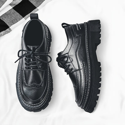 Men's Business Casual Height-Increasing Lace-Up Formal Shoes