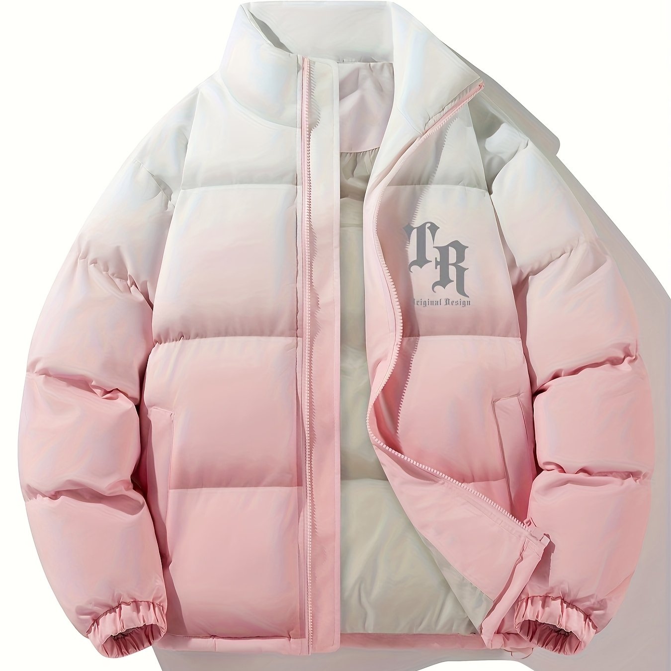 Տղամարդու գունային բլոկներով կարված բաճկոն - հարմարավետ բրդյա ծածկույթով ձմեռային բաճկոն՝ կանգնած օձիքով, կայծակաճարմանդով և բազմաթիվ գրպաններով՝ ամենօրյա հագուստի համար, ձմեռային բաճկոն, հաստ