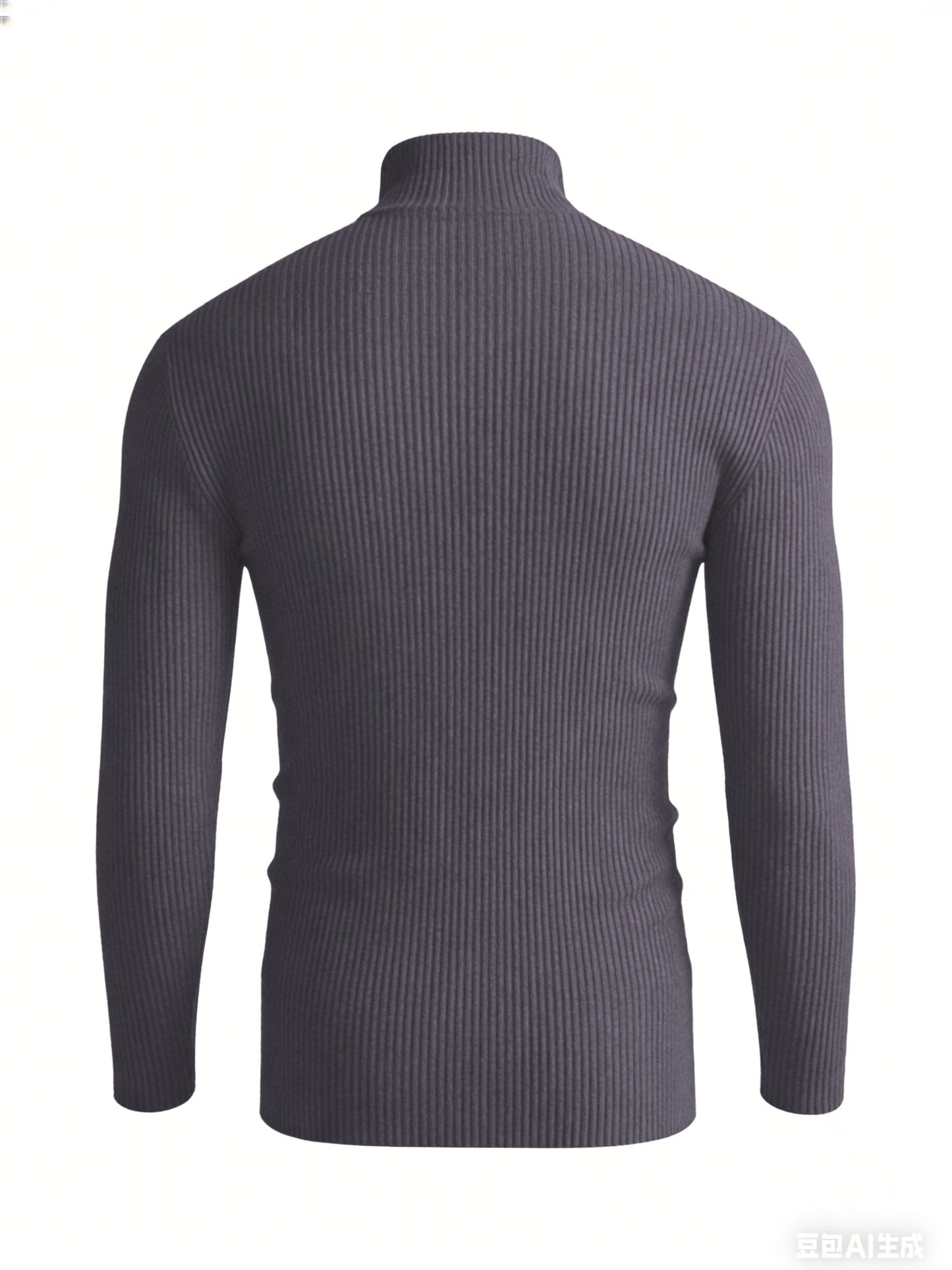 Տղամարդու երկարաթև սվիտեր աշնանային և նորաձև, բարձր օձիքով, տրիկոտաժե դիզայնով, ամենօրյա և նորաձև վերնազգեստի համար