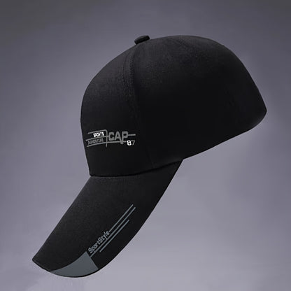 Unisex Baseball Cap, Breathable Summer Sun Hat, Trendy Peaked Cap With 3B-YS Print, Adjustable Casual Sports Cap
