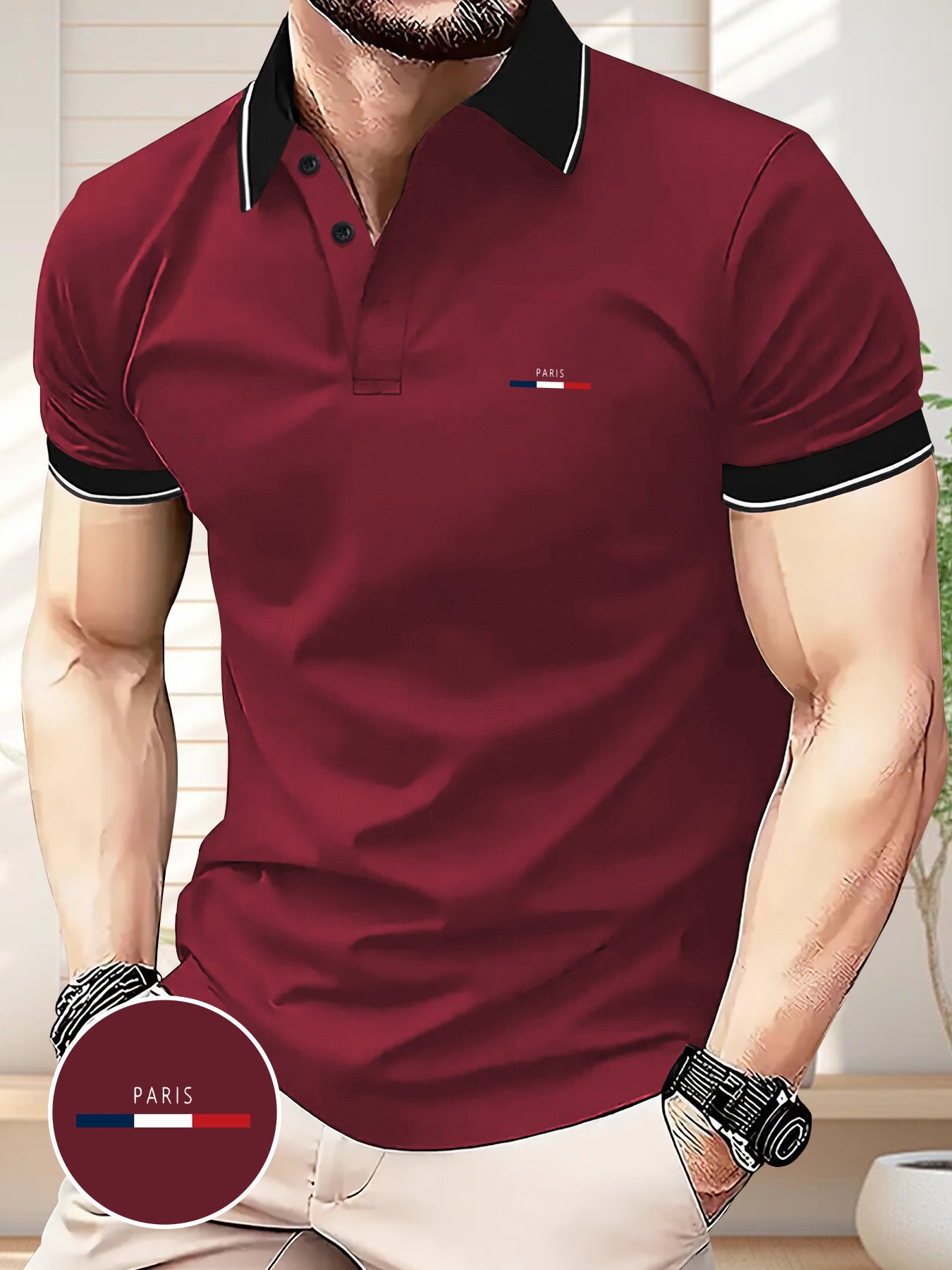 Summer Business Casual Outdoor Short Sleeve Trendy Men's Golf Shirt, Loose Fit Printed Top for Couples and Unisex Wearers - ayq