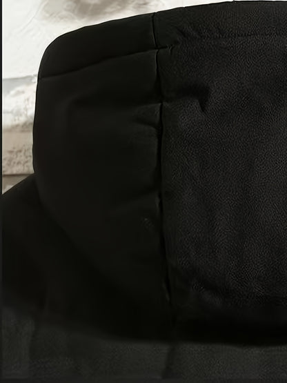 Տղամարդու ձմեռային, քամուց պաշտպանող, հաստ, տաք, քոլեջային ոճի, կայծակաճարմանդով, գլխարկով բաճկոն՝ գրպաններով, ամենօրյա և սպորտային, լվացքի մեքենայով լվացվող - միագույն, հարմար է լեռնագնացության և բացօթյա գործունեության համար