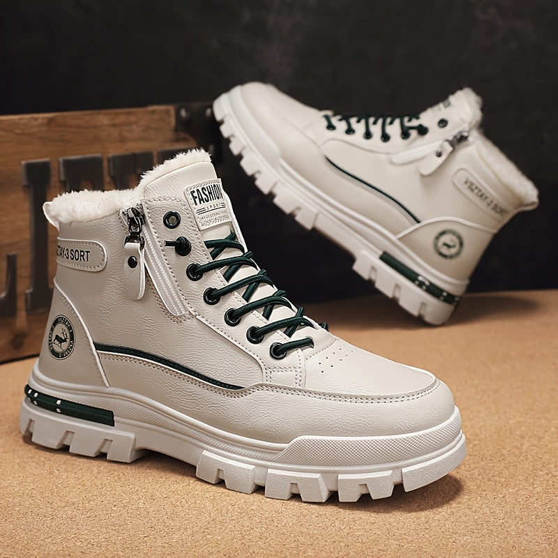 Տղամարդկանց նորաձև բրդյա ծածկույթով ձմեռային կոշիկներ