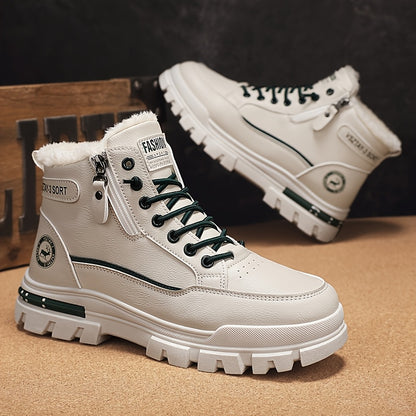 Տղամարդկանց նորաձև բրդյա ծածկույթով ձմեռային կոշիկներ