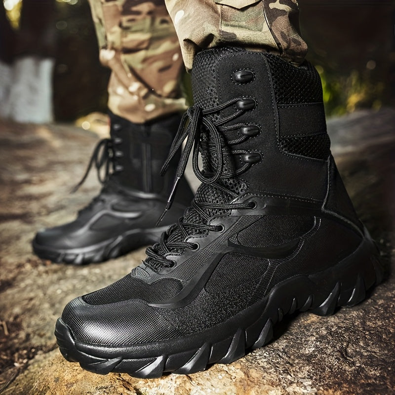 Men's Lightweight Breathable Hiking Boots with Anti-Slip Sole