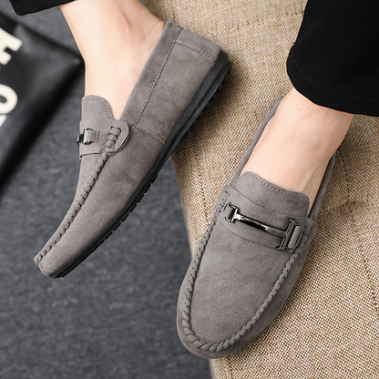 Men's Casual Loafers Slip-On Round Toe Minimalist Style