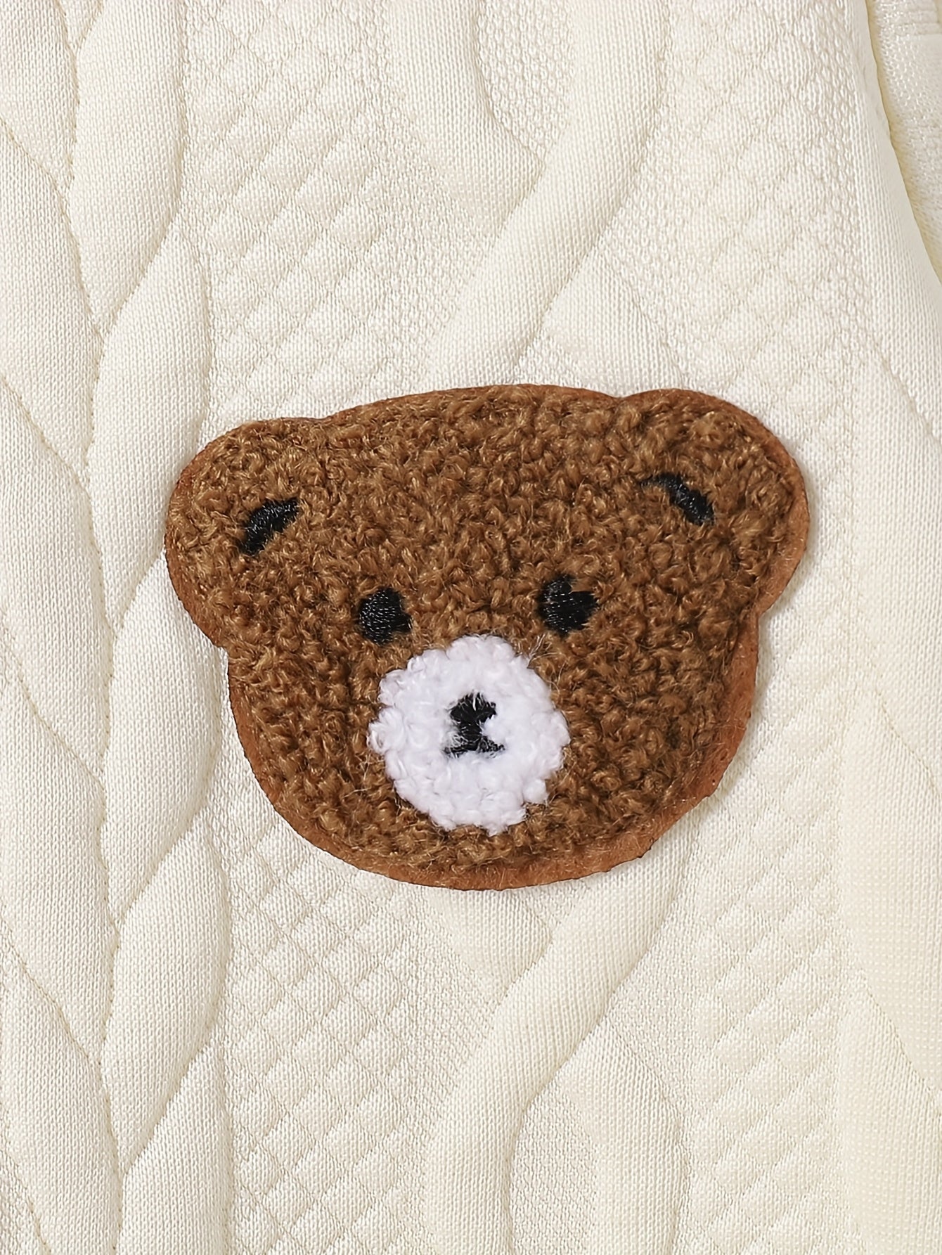 Cute Baby Boy Fall Set: Bear Sweatshirt & Denim Jogger Pants