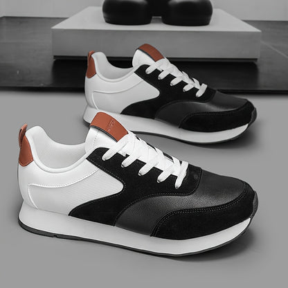 Men's All-Season Casual Sneakers with Breathable PU Upper
