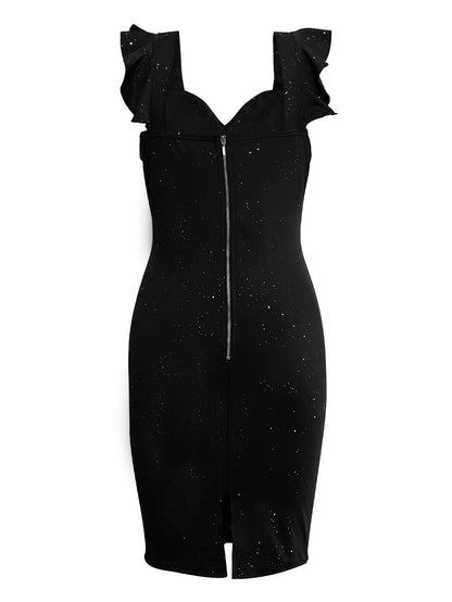 Կանացի նորաձևություն Slim Fit Slit Zipper զգեստ