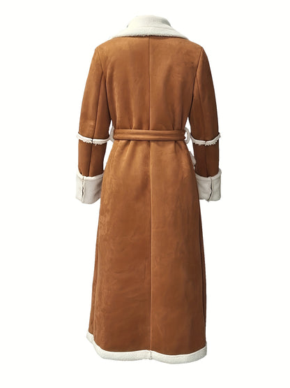 Women's Winter Coat - Elegant Long Formal & Casual Outerwear, Non-Stretchy Structure for Cold Weather, Everyday & Special Occasions, Winter Jacket, Cold Weather Apparel, Layered Design, Plush Lining, Structured Silhouette