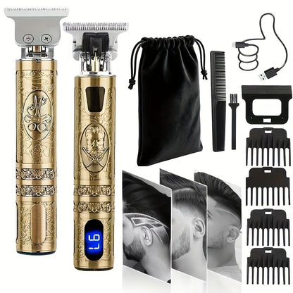 YAIAWISU Men's -Like Electric Hair Clipper & Beard Trimmer - USB- Operation, T-Shaped Blade with 4 Adjustable Speeds (Limited Combs), Self-Cleaning Design, Lithium-Free -Free Technology, All-in-One Hair Cutting