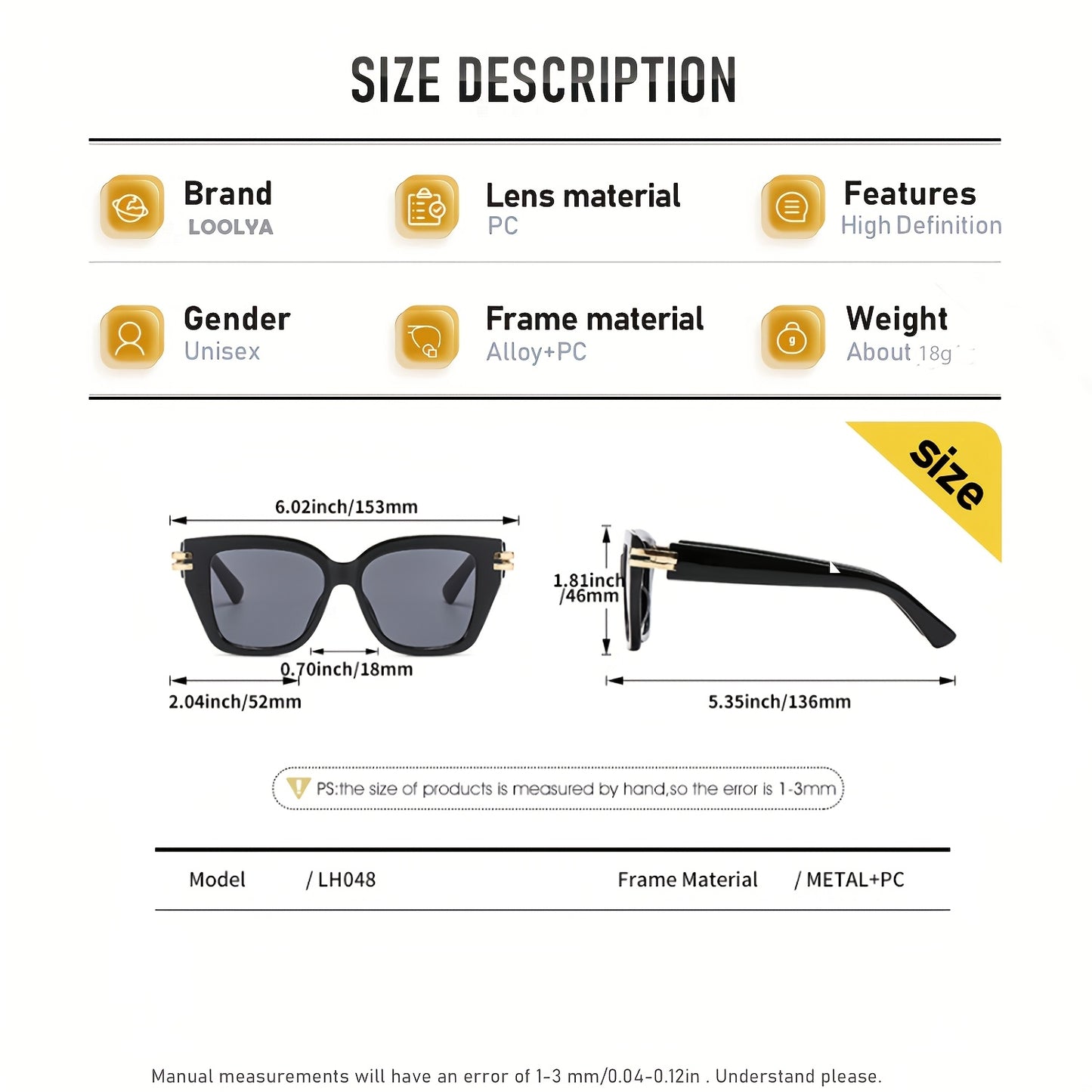 Unisex Retro Steampunk Glasses with White & Gold Accents