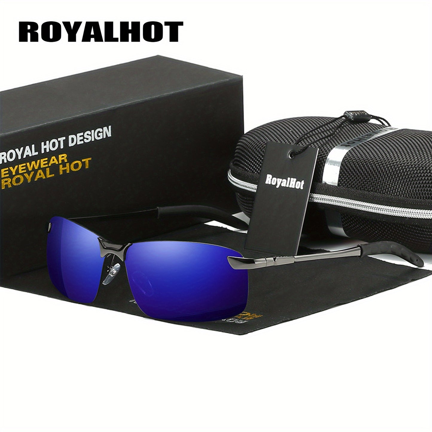 Men's Polarized Reflective Metal Alloy Driving Glasses