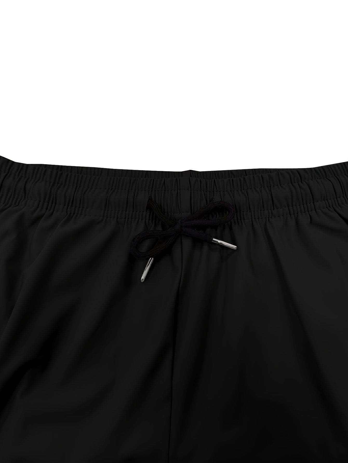 Women's Summer Casual Cropped Shorts with Elastic Waist & Zipper Pocke