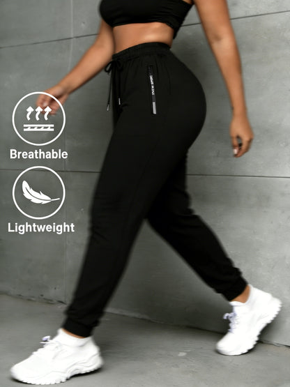 Women's Summer Quick-Dry Athletic Pants with Drawstring Waist