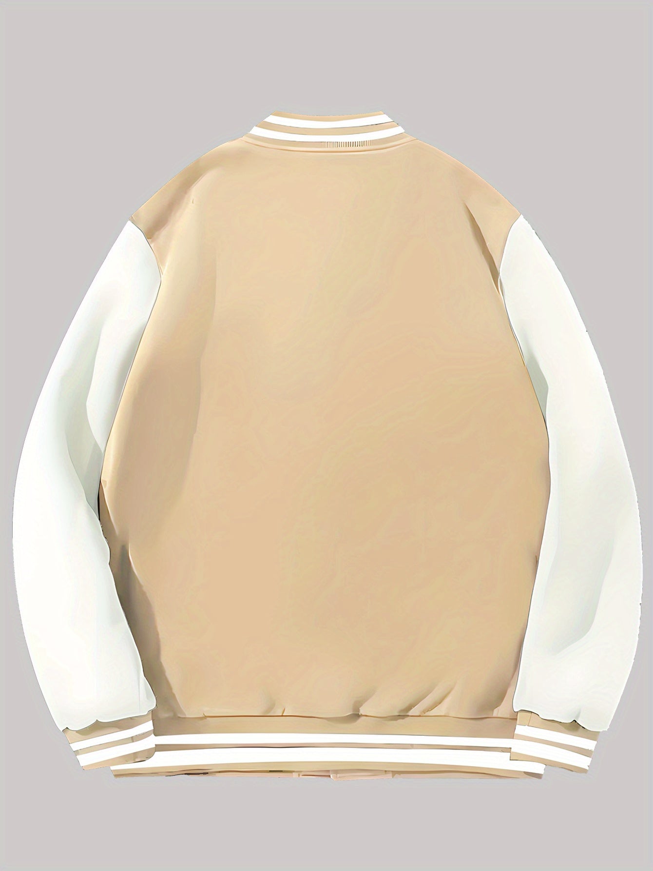 Men's Los Angeles Logo & Greek Letter Jacket - Oversized Loose Fit Baseball Collar Button-Front Coat with Number 27 Back Print, All-Season Casual Sportswear (Hand Washable) - -Themed Outerwear for Fans