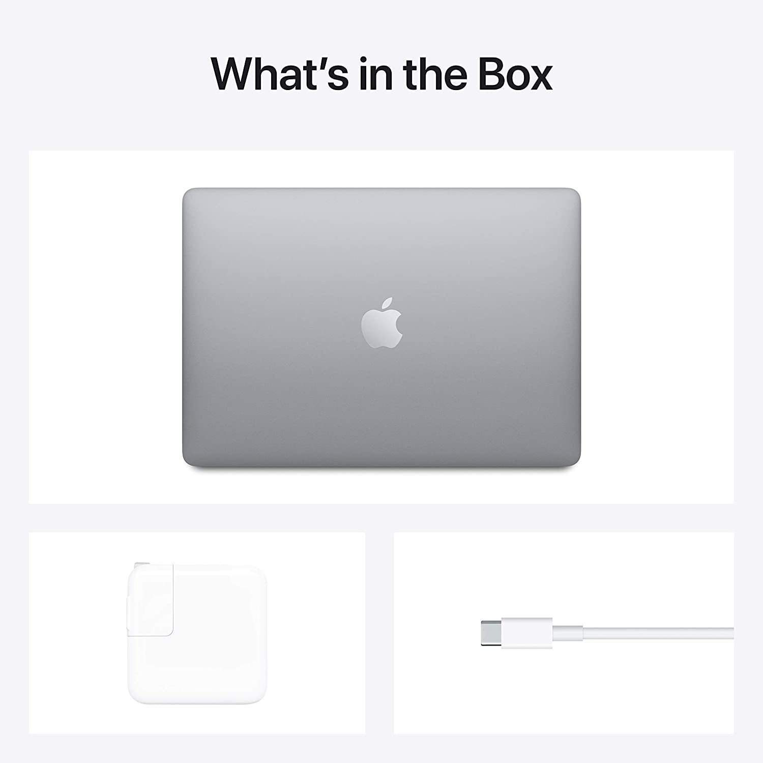 2020 Apple Macbook Air Laptop: Apple M1 Chip, 13” Retina Display, 8GB RAM, 256GB SSD Storage, Backlit Keyboard, Facetime HD Camera, Touch ID. Works with Iphone/Ipad; Space Gray
